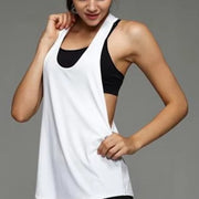 Women'S Workout Vest Sleeveless Quick Dry Fitness Top Gym Running Sports Shirt Athletic Breathable Slim Fit T-Shirt Acti