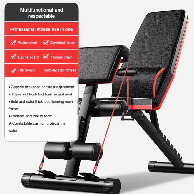 Upgrade Sit-Ups Dumbbell Bench Adjustable Weight Bench for Full Body Workout Multi-Purpose Utility Weight Bench for Home Gym