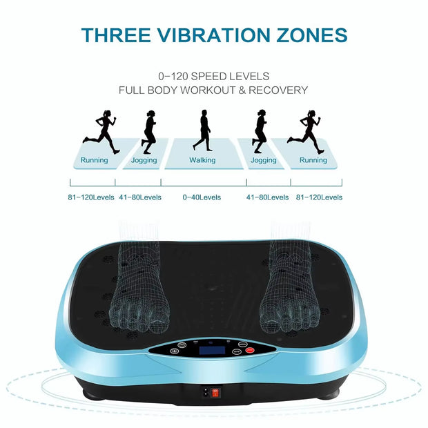 Slimming Vibration Plate Machine Weight Loss & Toning Home Workout Vibration Platform for Full Body Fitness Cellulite Reduction