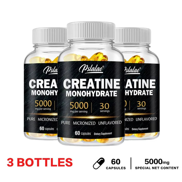 Creatine Monohydrate - Improves Athletic Performance, Strength, Endurance and Muscle Building