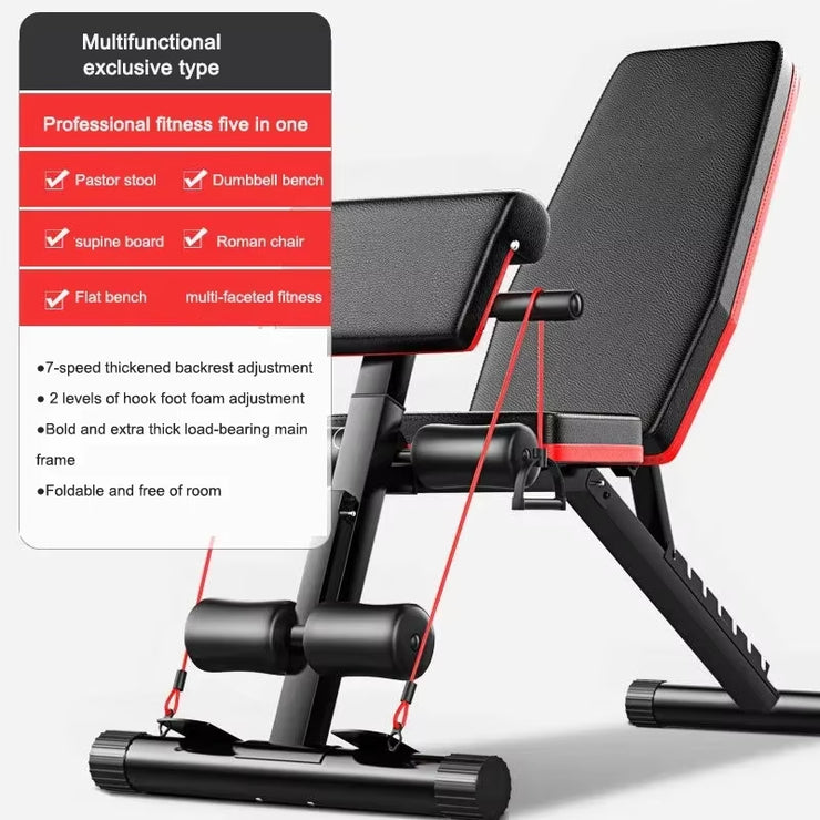 Upgrade Sit-Ups Dumbbell Bench Adjustable Weight Bench for Full Body Workout Multi-Purpose Utility Weight Bench for Home Gym