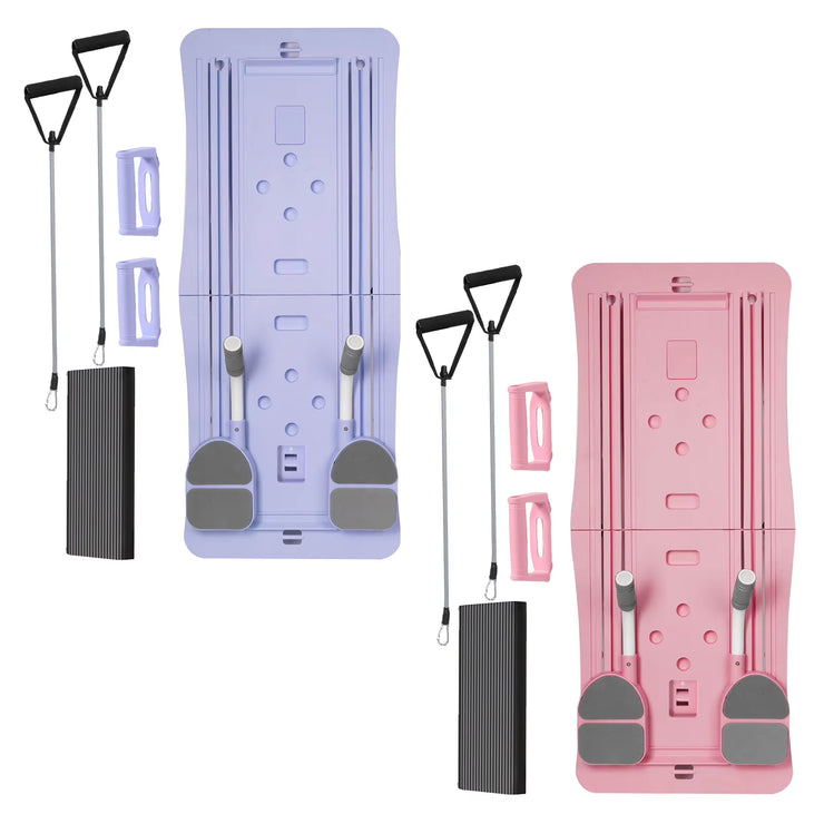 At Home Pilates Board Foldable 4-In-1 Exercise Wheel Roller Exercise Equipment for Home Gym Workout Trainer Pilate Board