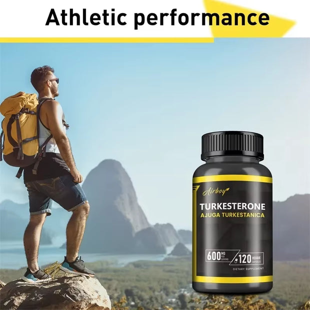 Turkesterone Supplement - Improves Male Performance, Endurance, Motivation, Focus & Muscle Mass