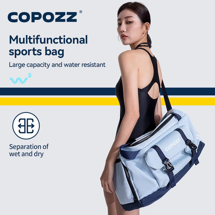 Sports Gym Bag 30L with Shoes Compartment Waterproof Bag Unisex Handbag Crossbody Support Durable Fitness Travel Bags