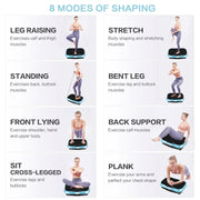 Slimming Vibration Plate Machine Weight Loss & Toning Home Workout Vibration Platform for Full Body Fitness Cellulite Reduction