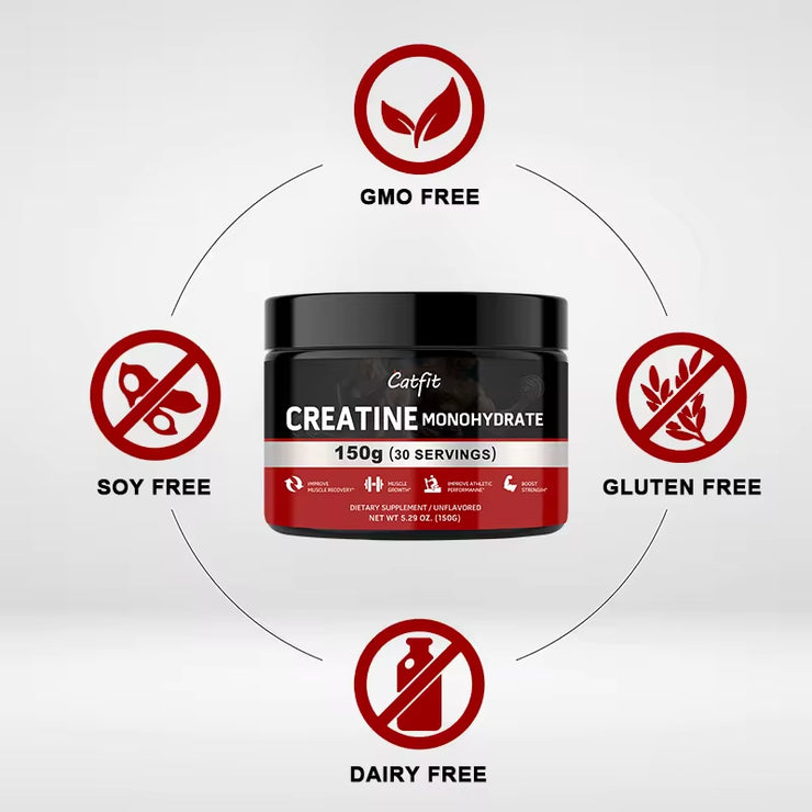 Catfit Creatine Monohydrate Sports Drink Improve Gain Strength Build Muscle&Enhance Athletic Muscle Protein Gym Performance