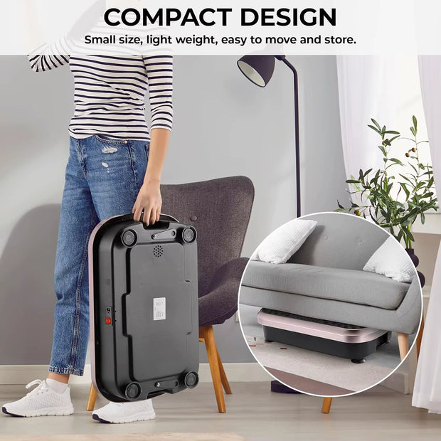 Vibration Plate,Fitness Vibration Board for Home,Full Body Exercise Machine,Fat Burning & Muscle Building,Body Shaper Trainer