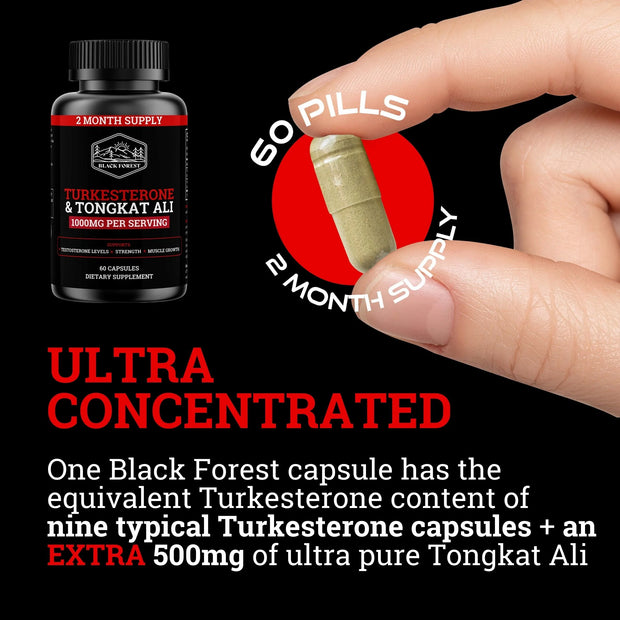 Turkesterone & Tongkat Ali | 1000MG | (Max Purity)