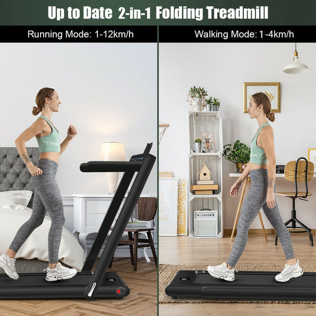 Folding Treadmill Electric 1-12KM/H with Bluetooth