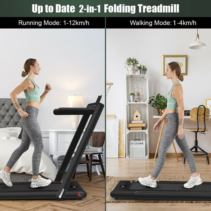 Folding Treadmill Electric 1-12KM/H with Bluetooth