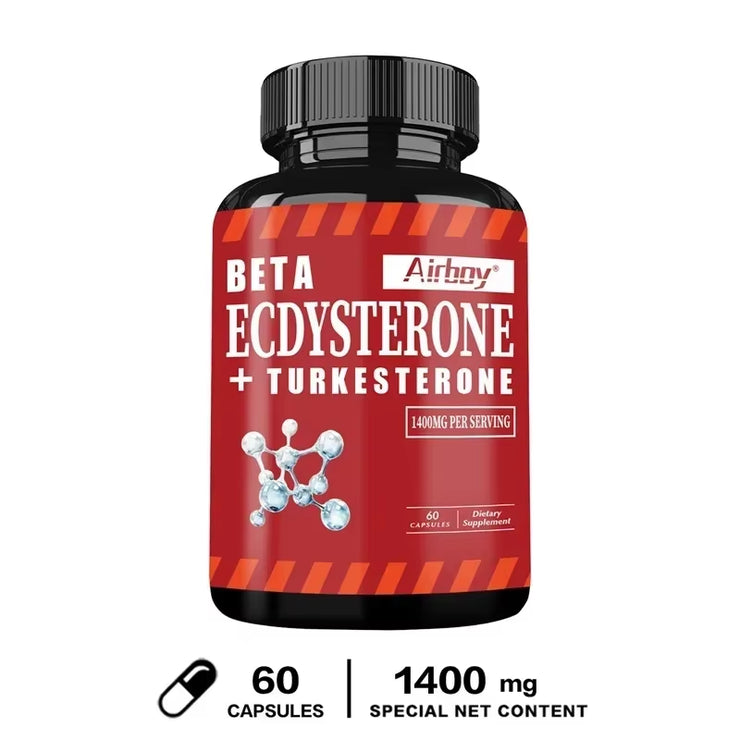 Beta Ecdysterone and Turkesterone Supplements - Muscle Mass Increase, Anabolic Activity Support, Muscle Developmentsupplements