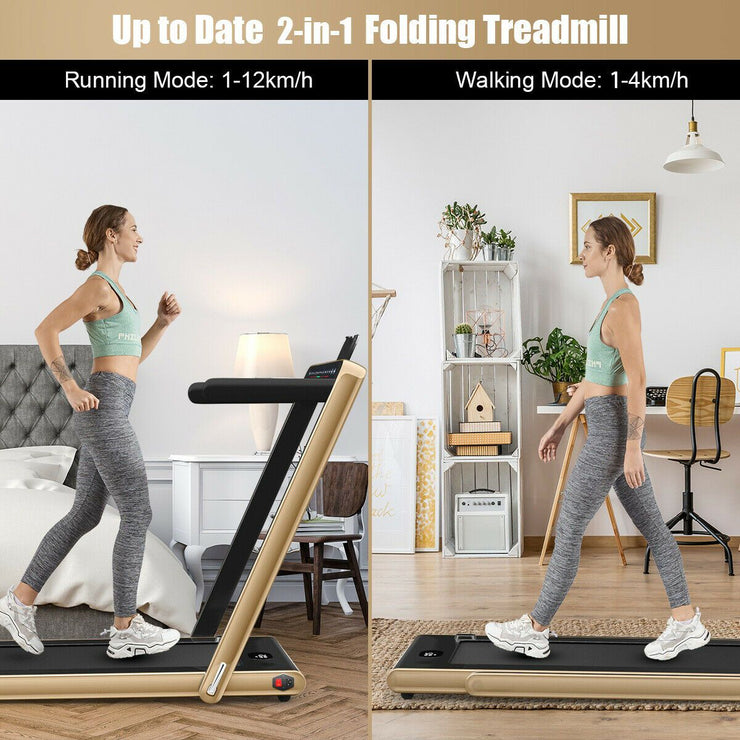 Folding Treadmill Electric 1-12KM/H with Bluetooth