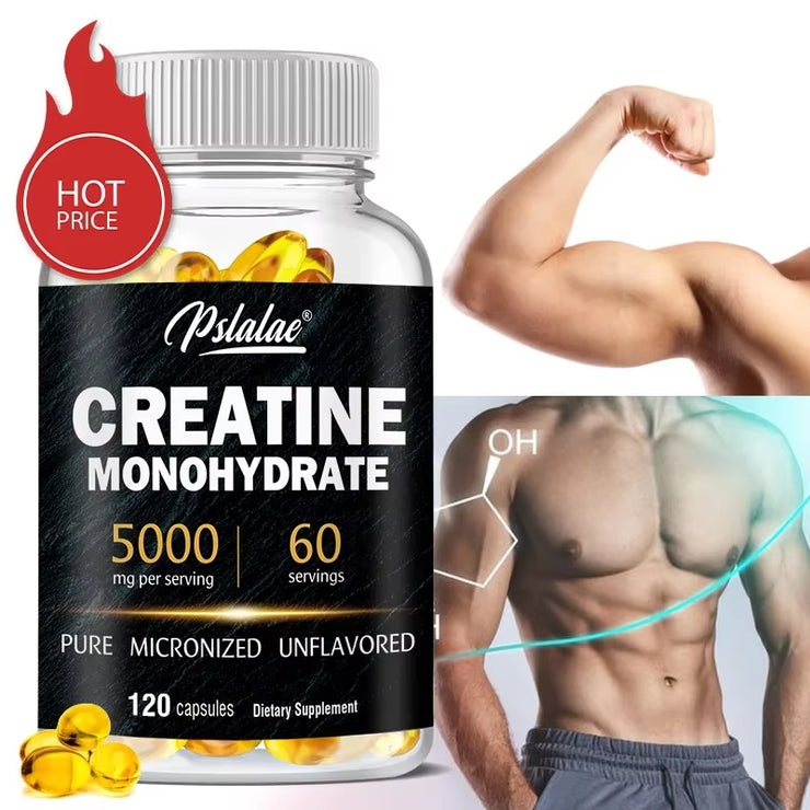 Creatine Monohydrate - Improves Athletic Performance, Strength, Endurance and Muscle Building