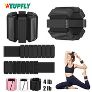 1Pair Ankle Weights for Women,2 Lbs/4 Lbs Adjustable Wrist Arm Weights for Women & Men Yoga Training Walking Jogging Aerobics
