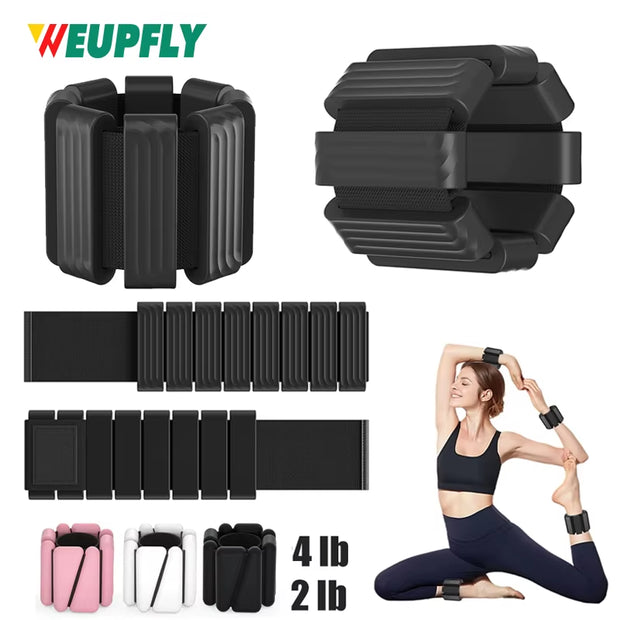 1Pair Ankle Weights for Women,2 Lbs/4 Lbs Adjustable Wrist Arm Weights for Women & Men Yoga Training Walking Jogging Aerobics