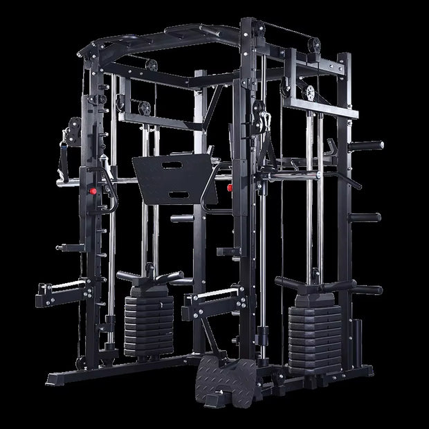 Commercial Squat Bench Press Integrated Gantry Smith Machine Comprehensive Training Fitness Equipment