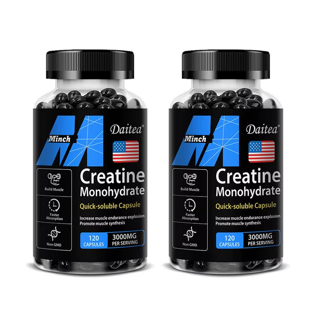Creatine 3000 Mg Monohydrate - Strength, Muscle, Performance Keto-Friendly Adult Nutritional Supplement
