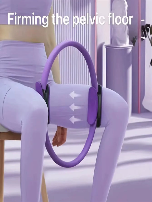 Yoga Pilates Solid Color Fitness Ring, Body Stretching Circle for Strength Training, Yoga Pilate Equipment