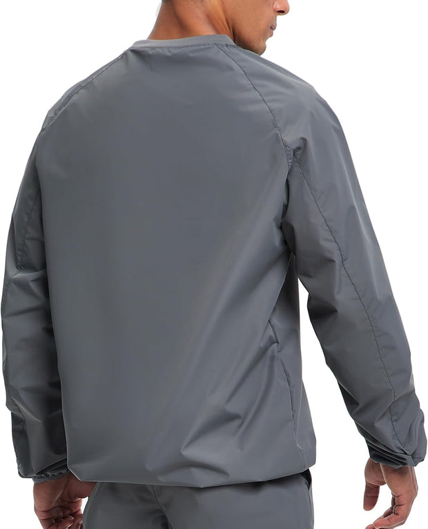 Sauna Suit Men anti Rip Sweat Suits Gym Boxing Workout Jackets