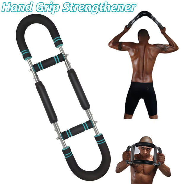 Hand Grip Strengthener Portable Wrist Strength Trainer 2 Adjustable Level Twister Arm Exerciser U Shaped Home Fitness Equipment