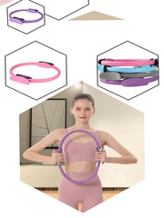 Yoga Pilates Solid Color Fitness Ring, Body Stretching Circle for Strength Training, Yoga Pilate Equipment