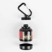 100ML Outdoor Sport Mini Portable Protein Container Powder Bottle with Whey Keychain Health Funnel Medicine Box Small Water Cup