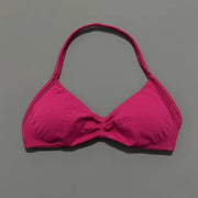 Impact Strappy Bra Gym Top Women High Support Thin Strap Halter Sports Seamless Bras Scrunch Push-Up Workout Yoga Tanks