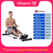 Magnetic Rowing Machine, Rowing Machines for Home Gym, 160KG/350 LBS Weight Capacity, 16 Levels of Quiet Resistance