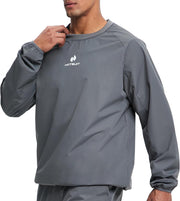 Sauna Suit Men anti Rip Sweat Suits Gym Boxing Workout Jackets