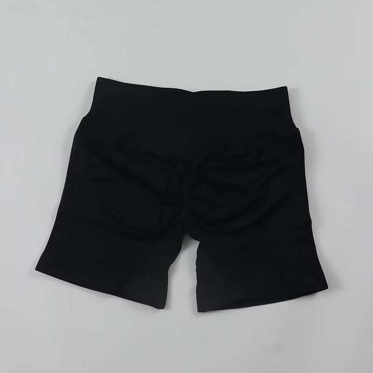 Impact Shorts Women Seamless Roll-Up Sports Shorts Hip Stretch Fitness Clothes Running Shorts Women'S Gym Impact Leggings