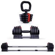 Adjustable Switch Free Dumbbell to Kettlebell and Barbell Professional Strength Training Fitness Equipment