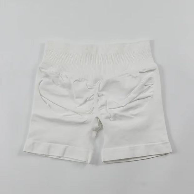 Impact Shorts Women Seamless Roll-Up Sports Shorts Hip Stretch Fitness Clothes Running Shorts Women'S Gym Impact Leggings