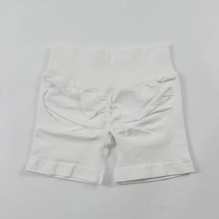 Impact Shorts Women Seamless Roll-Up Sports Shorts Hip Stretch Fitness Clothes Running Shorts Women'S Gym Impact Leggings