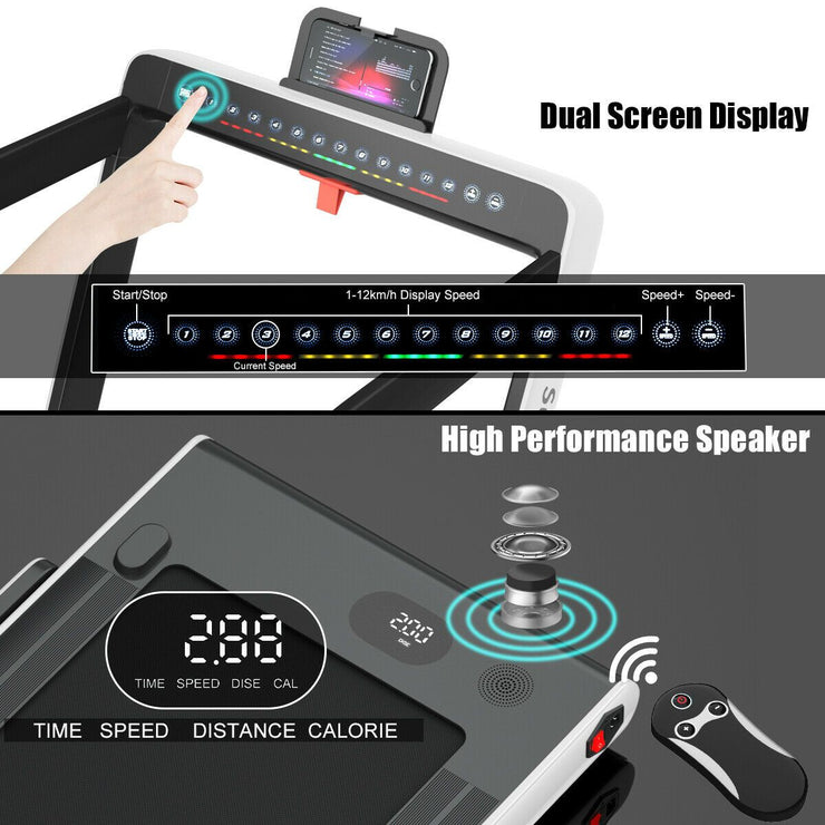 Folding Treadmill Electric 1-12KM/H with Bluetooth