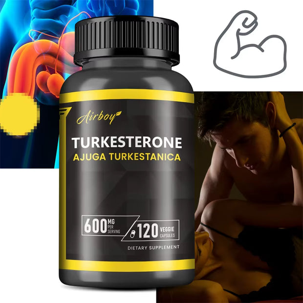 Turkesterone Supplement - Improves Male Performance, Endurance, Motivation, Focus & Muscle Mass
