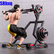 Household Commercial Squatting Machine, Load-Bearing Festival, Full-Body Exercise, 12 Gears Can Be Adjusted, 200Kg