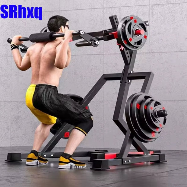 Household Commercial Squatting Machine, Load-Bearing Festival, Full-Body Exercise, 12 Gears Can Be Adjusted, 200Kg