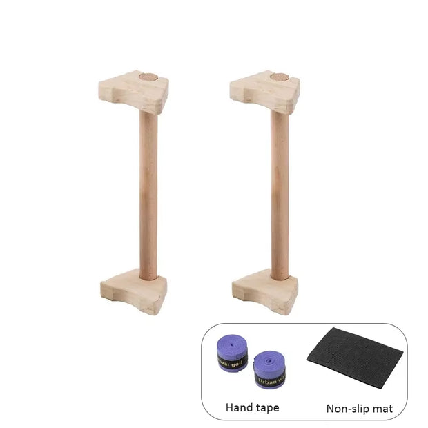 Wooden Push-Up Stand Non-Slippush up Bar Handles Fitness Pushup Board Calisthenics Parallettes Bar Exercise Equipment for Home