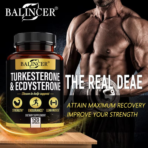 TURKESTERONE & ECDYSTERONE Extracts-Energy Booster,Promote Muscle Growth, Strengthening, Energy and Endurance