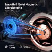 Professional Indoor Cycling Bike Stationary Exercise Bikes Home Cardio Workout Bicycle Machine 350Lb Flywheel Weight 40Lbs