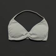 Impact Strappy Bra Gym Top Women High Support Thin Strap Halter Sports Seamless Bras Scrunch Push-Up Workout Yoga Tanks