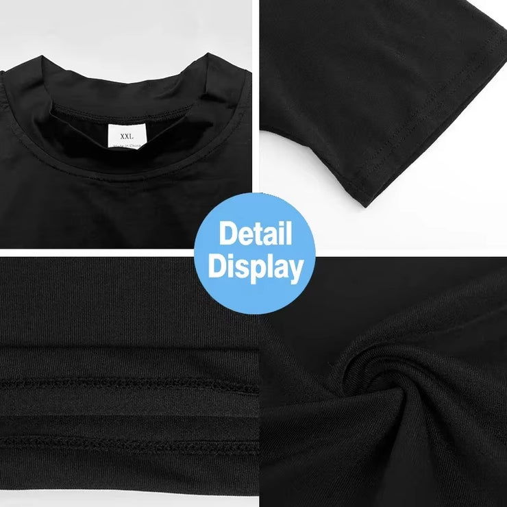 Compression Shirt Summer Men Gym Tank Tops Muscle Fitness Clothing Turtleneck Sport Sleeveless T Shirt Bodybuilding Running Vest