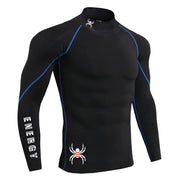 Running T-Shirt Mens Long Sleeve Compression Shirt Gym Sports Top Training Quick Dry Breathable Bodybuilding Fitness Clothing