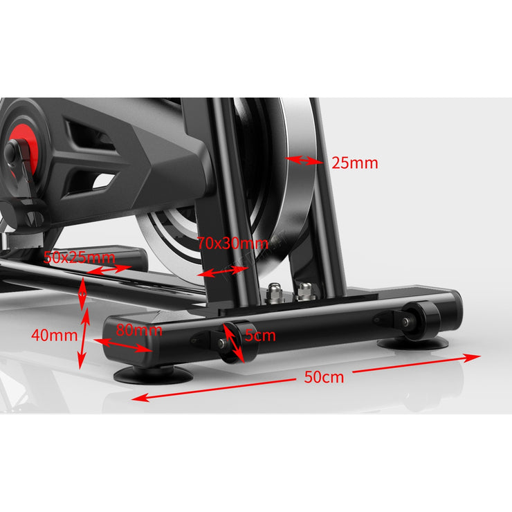 Exercise Bike Indoor Cycling Home Gym Workout Cardio Fitness LCD Monitor Black