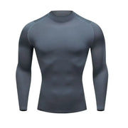 Men Compression Running T-Shirt Fitness Tight Long Sleeve Sport Shirts Training Jogging Tops Gym Sportswear Quick Dryer T-Shirt