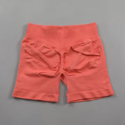 Impact Shorts Women Seamless Roll-Up Sports Shorts Hip Stretch Fitness Clothes Running Shorts Women'S Gym Impact Leggings