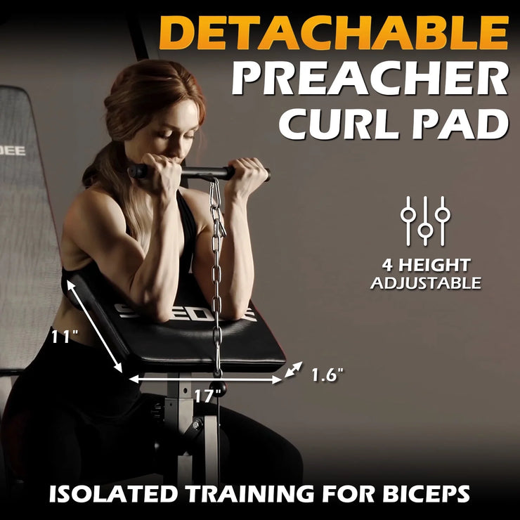 Home Gym Station, Workout Station with 105LBS Weight Stack, Home Gym Equipment W/ Handle Set