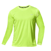 Men Long Sleeve Sport T-Shirt Quick Dry Running Shirt Breathable Anti-Sweat Top Gym T Shirt Men Fitness Gym Clothing Men 2023