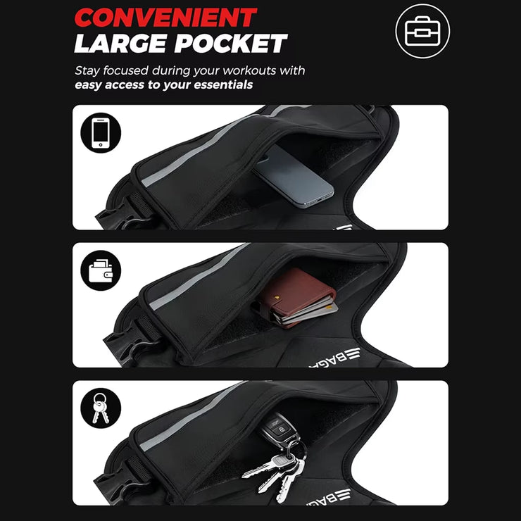 Adjustable Weighted Vest 4-10Lb Cradle Vest with 6 Weights & Large Pocket for Home Workouts, Running, Walking Strength Training