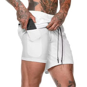 Running Shorts Men Gym Sports Shorts 2 in 1 Quick Dry Workout Training Gym Fitness Jogging Short Pants Summer Men Shorts